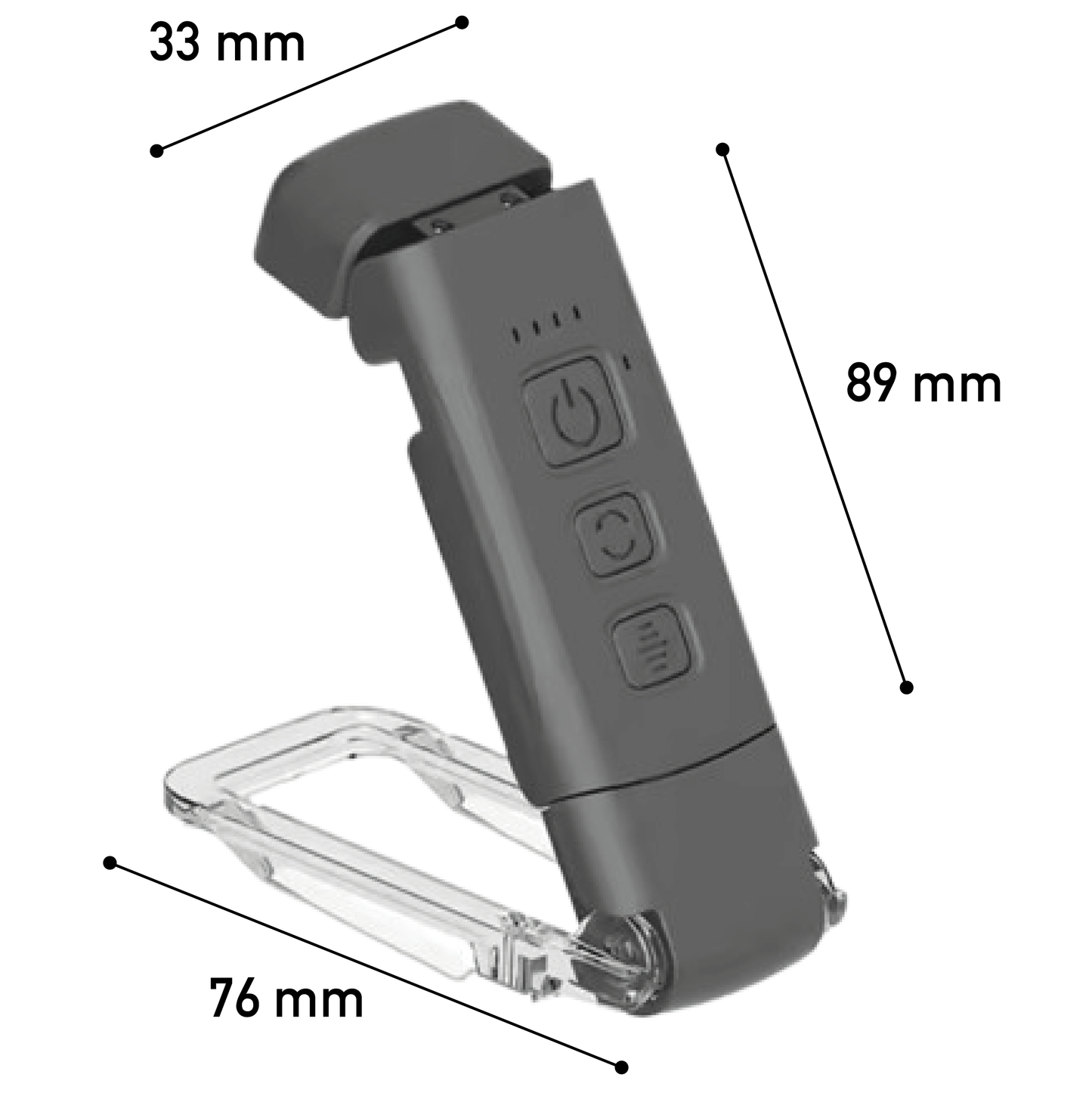 Luz De Lectura De Libro Lampara Recargable USB Negra