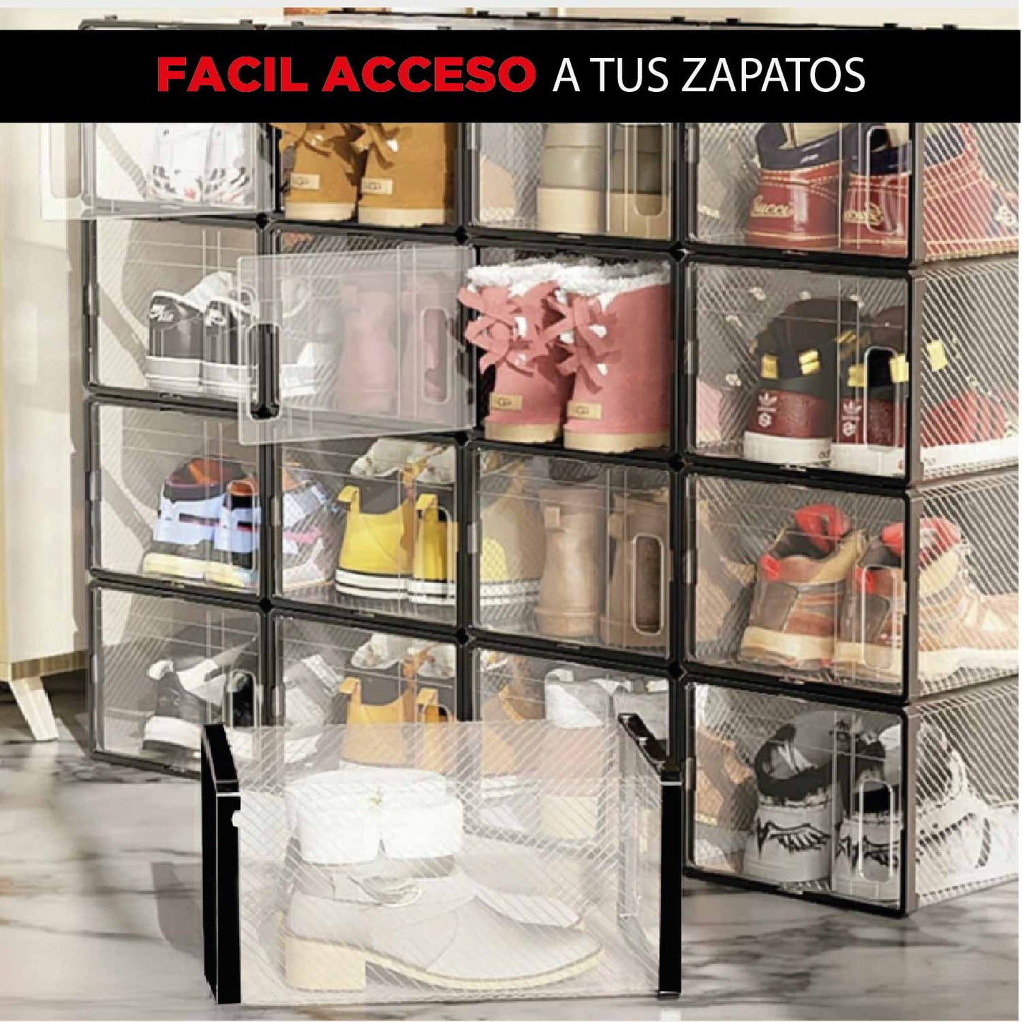 Caja para organizar Zapatos Set X12 Unidades