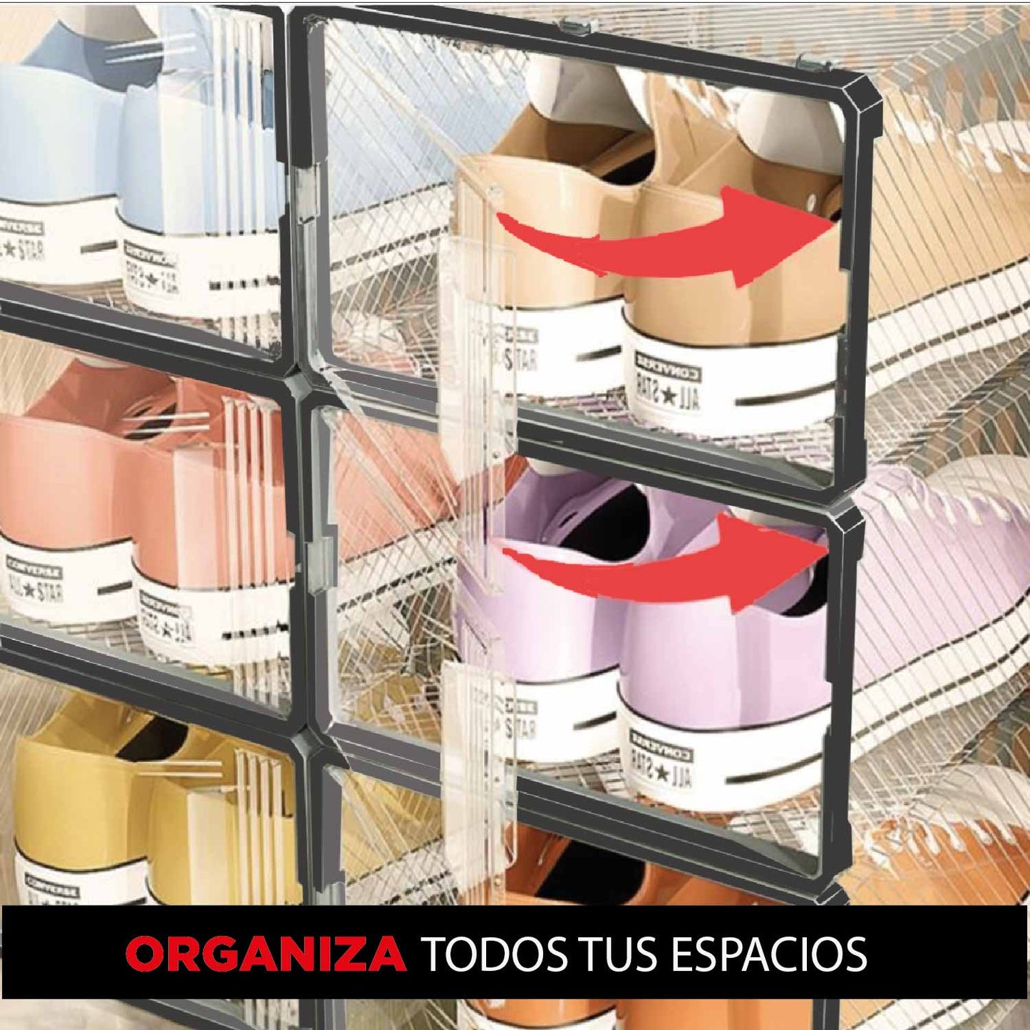 Caja para organizar Zapatos Set X12 Unidades