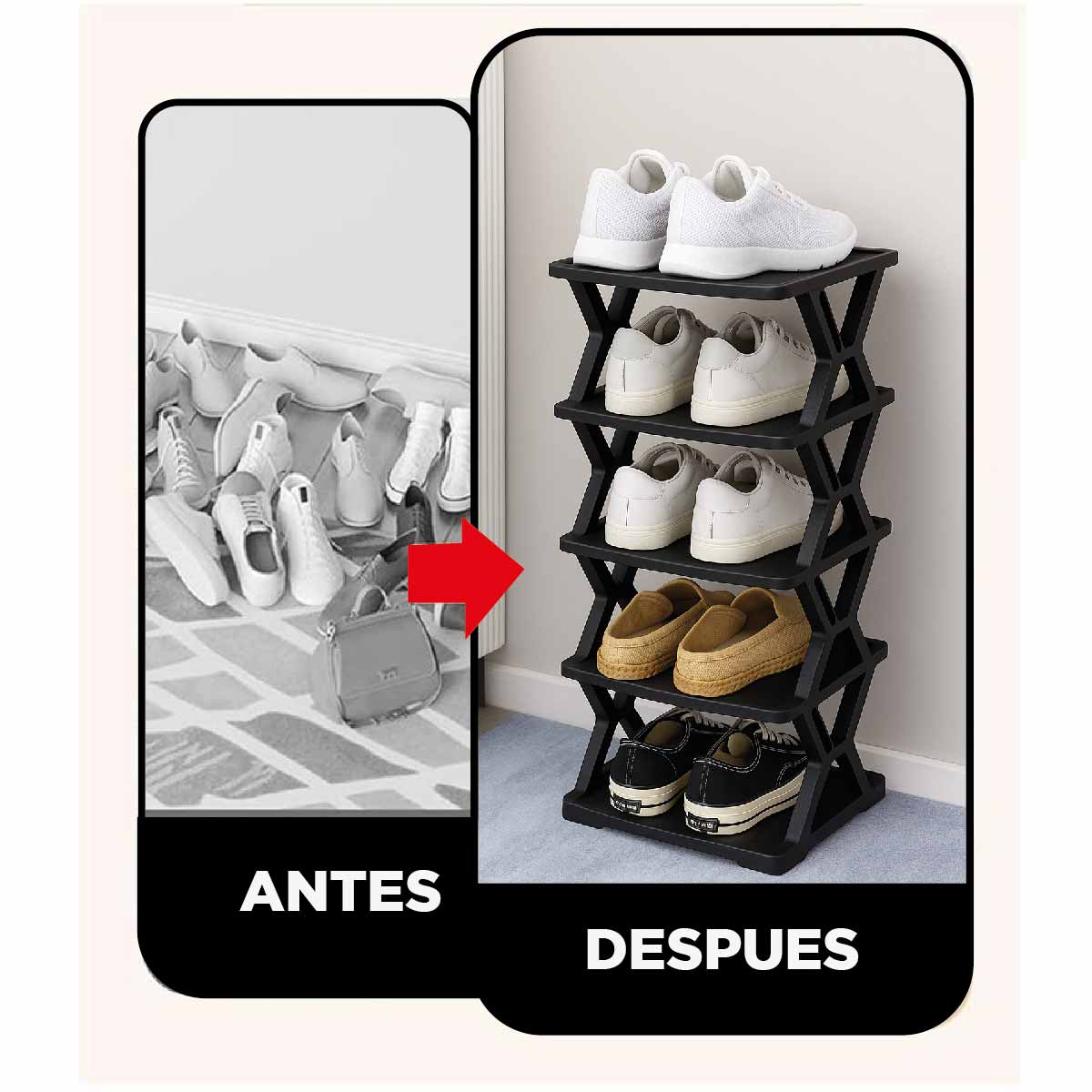 Organizador de zapatos vertical