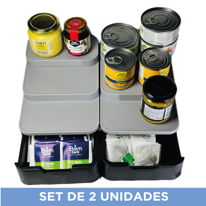 Organizador De Gabinete Armario Cocina Set X2 Und