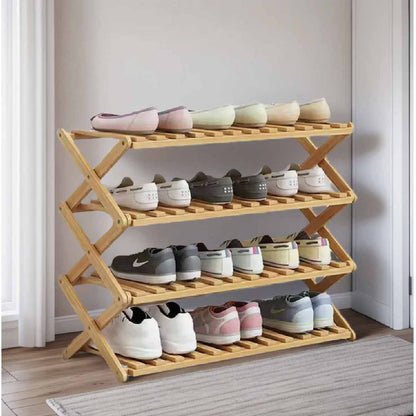 Zapatero en Madera Bambu Mueble Organizador de zapatos